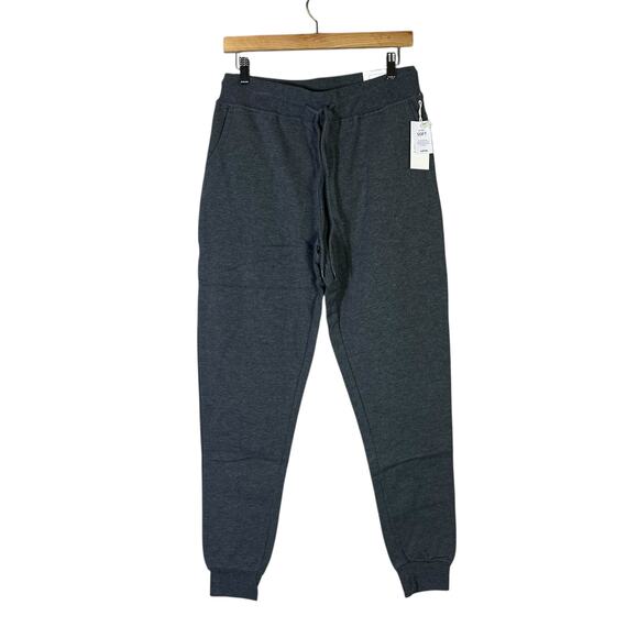 NWT Reflex Joggers Womens L Dark Gray High Rise Drawstring Slim Fit Athleisure - Picture 1 of 6